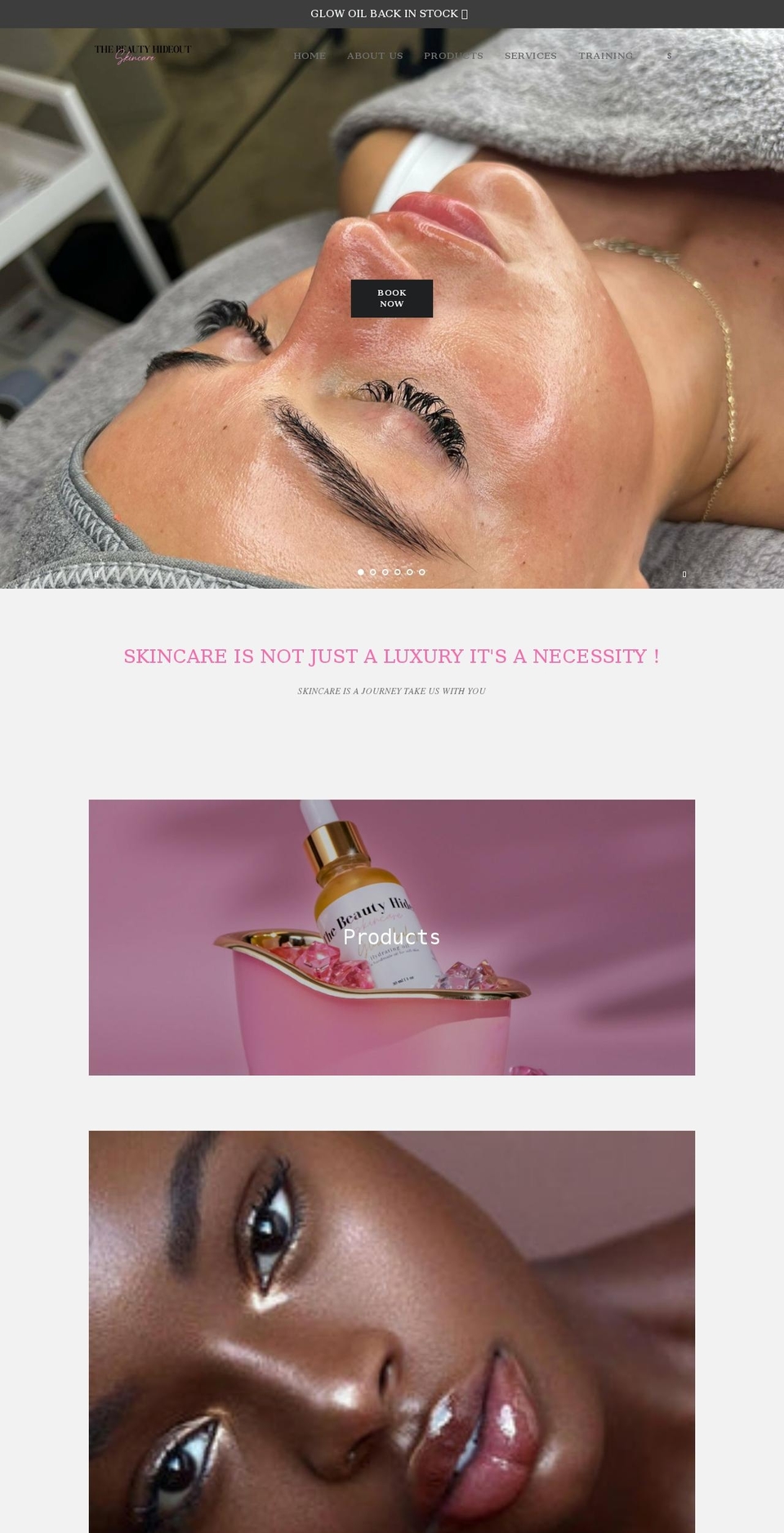 beautyhideout.com shopify website screenshot