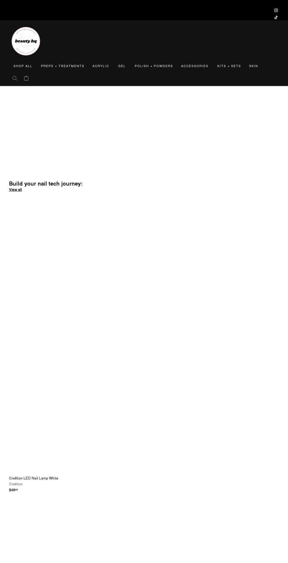 beautyhqstore.com shopify website screenshot