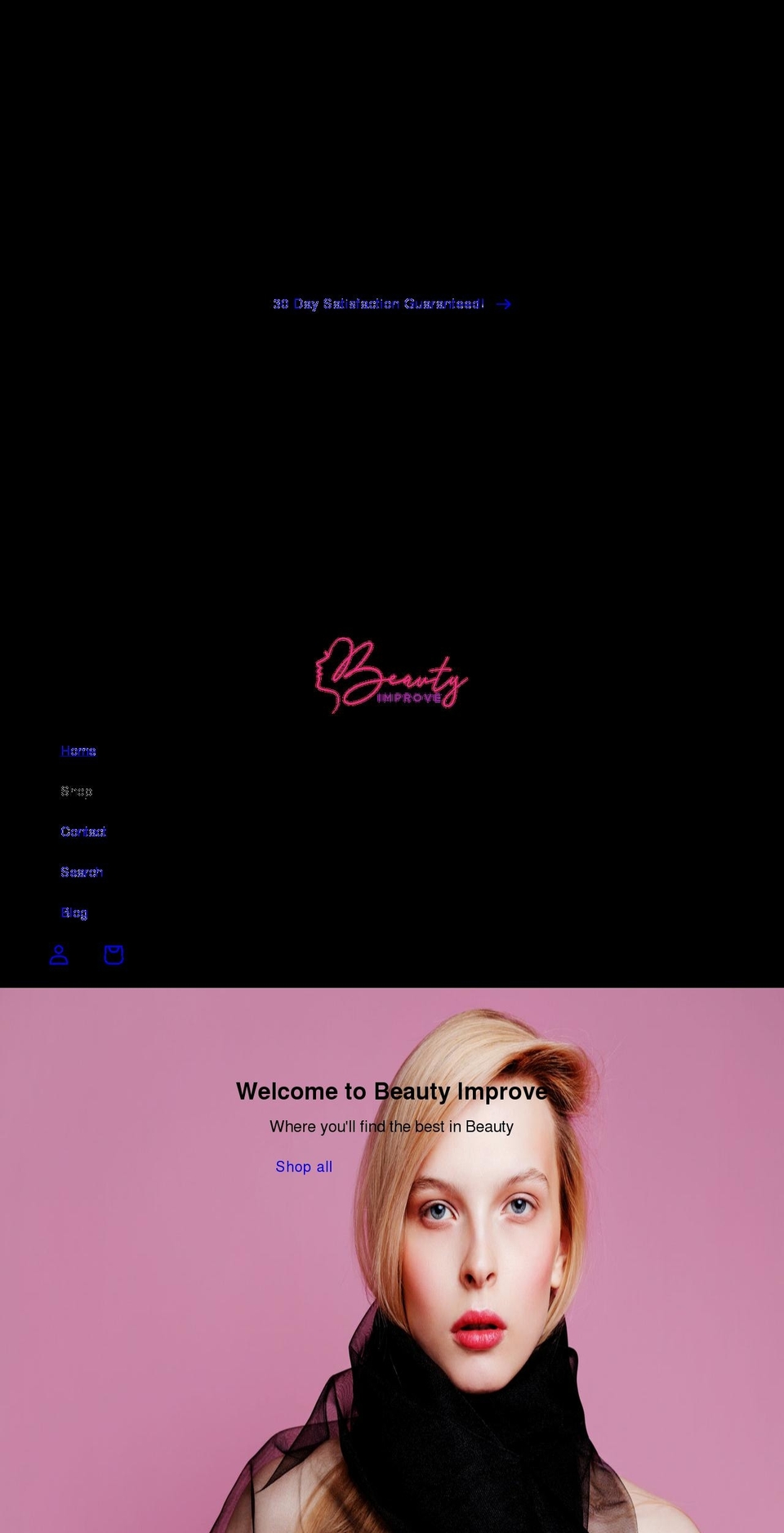 beautyimprove.com shopify website screenshot
