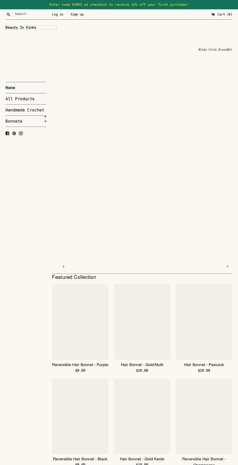 beautyinkinks.net shopify website screenshot