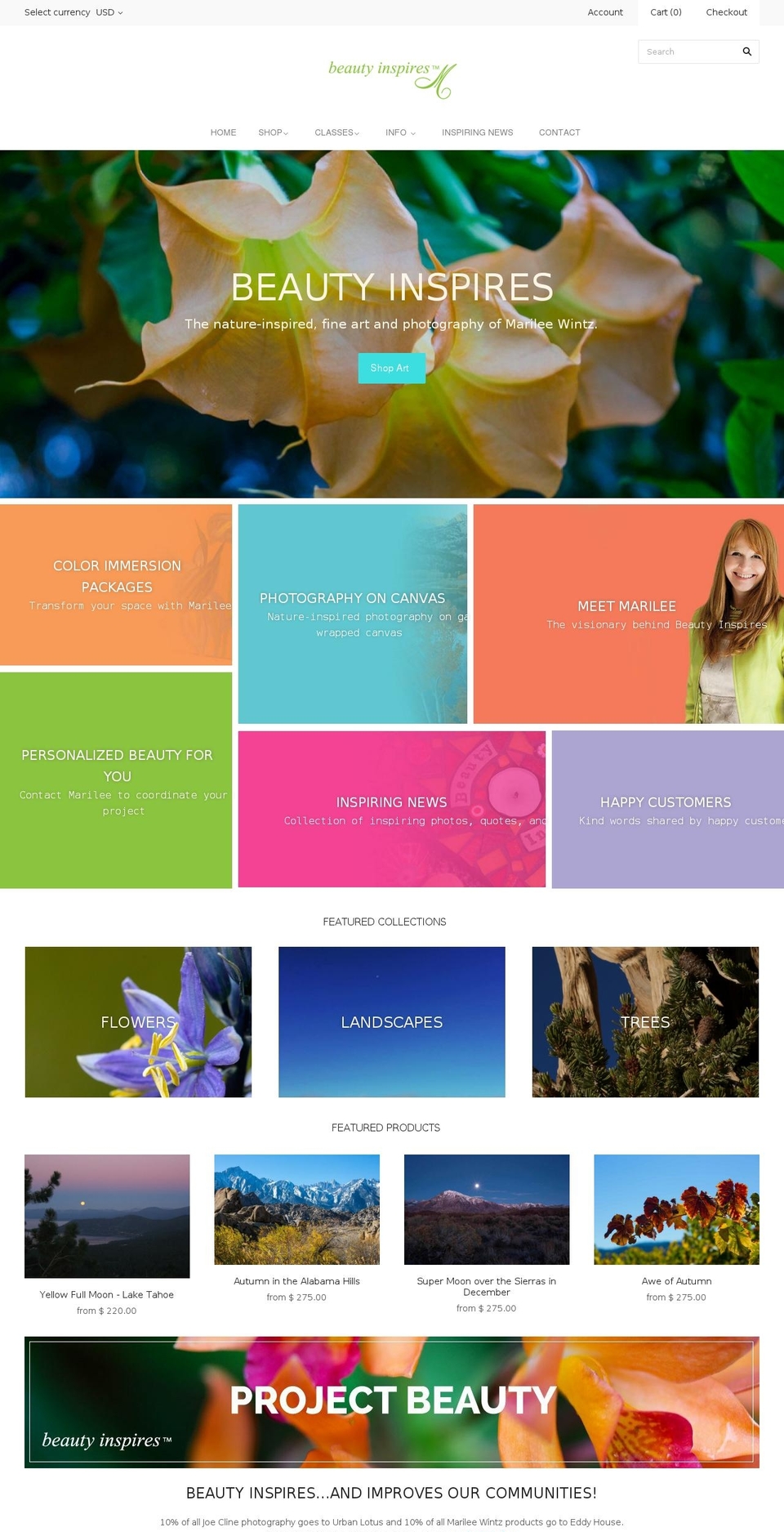 beautyinspiresus.com — Shopify storefront screenshot