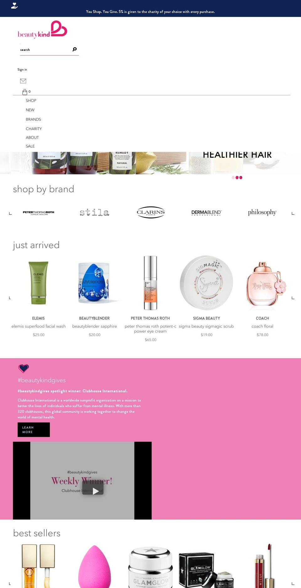 beautykind.us shopify website screenshot