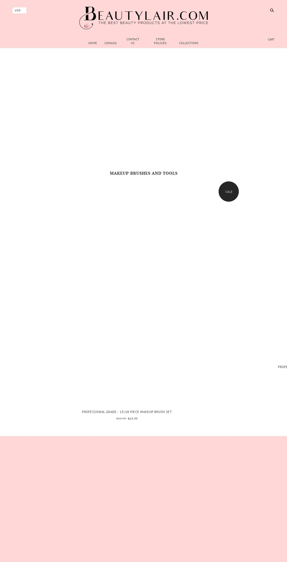 beautylair.com — Shopify storefront screenshot