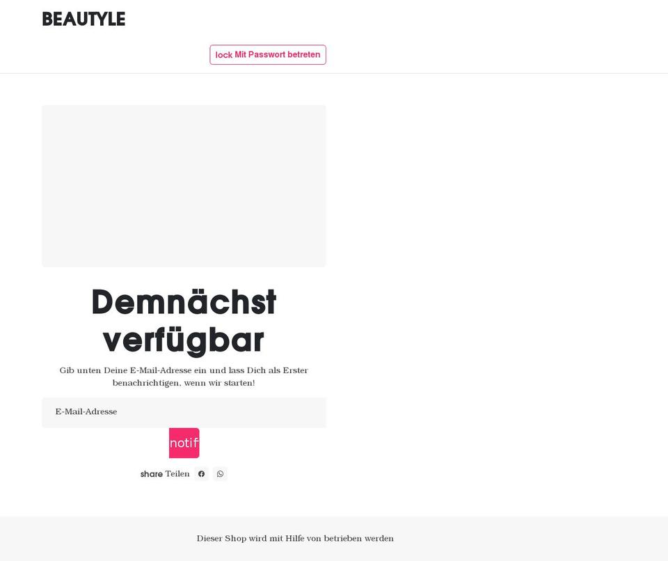 beautyle.de shopify website screenshot