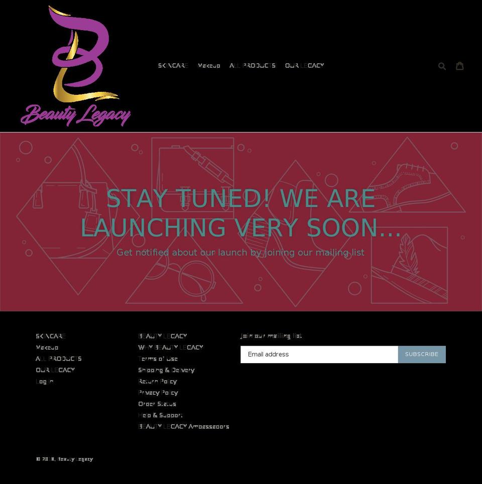 beautylegacy.com — Shopify storefront screenshot