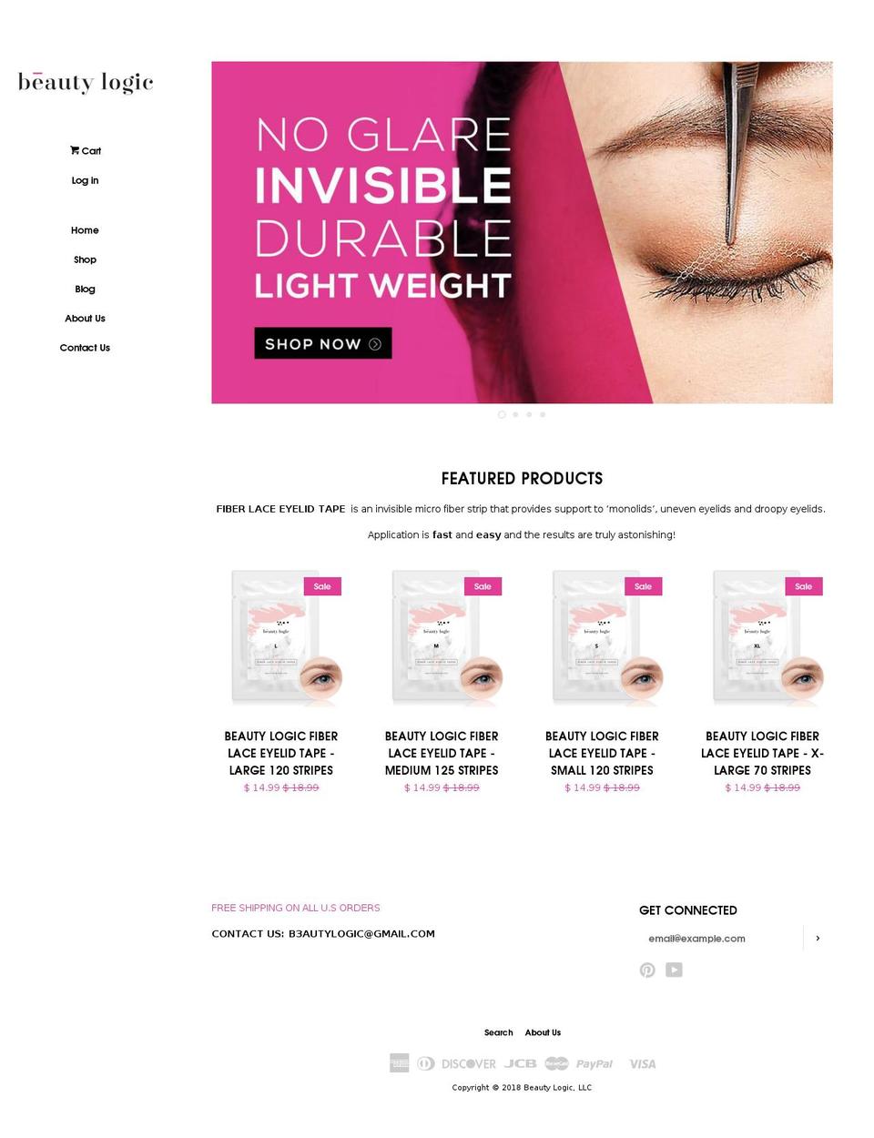 beautylogic-shop.com — Shopify storefront screenshot