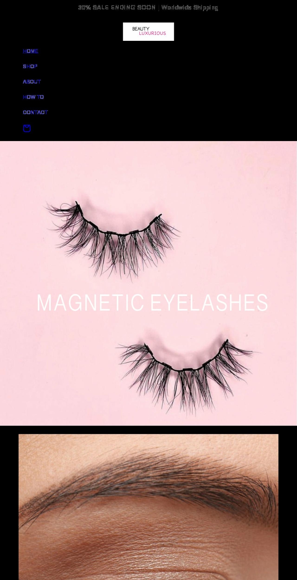 beautyluxurious.com shopify website screenshot