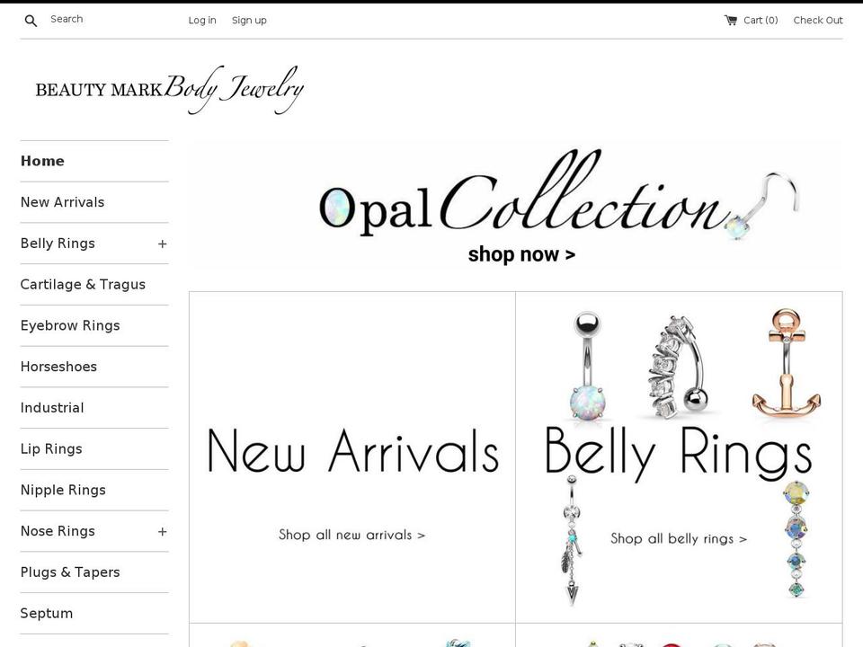 beautymarkjewelry.com — Shopify storefront screenshot