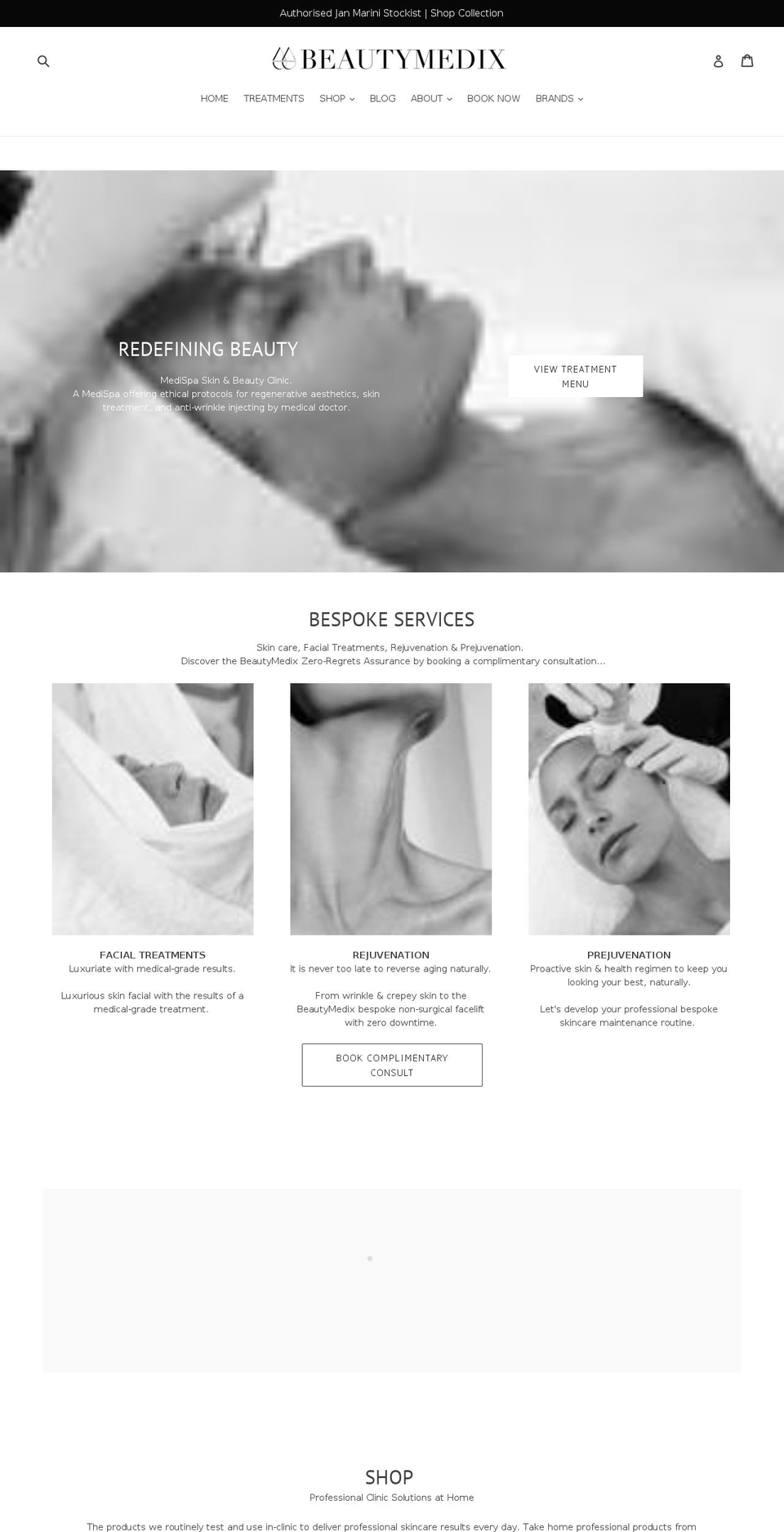 beautymedix.com.au shopify website screenshot