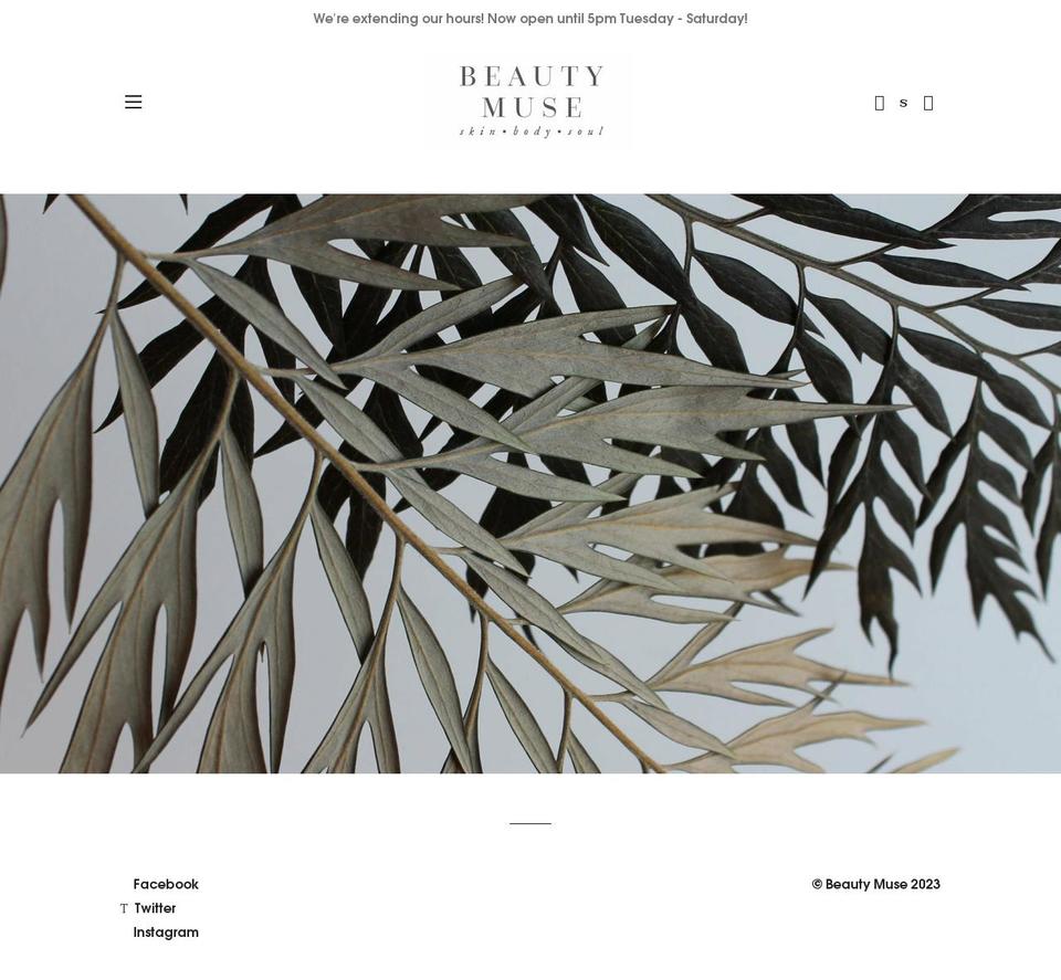 beautymuse.com shopify website screenshot
