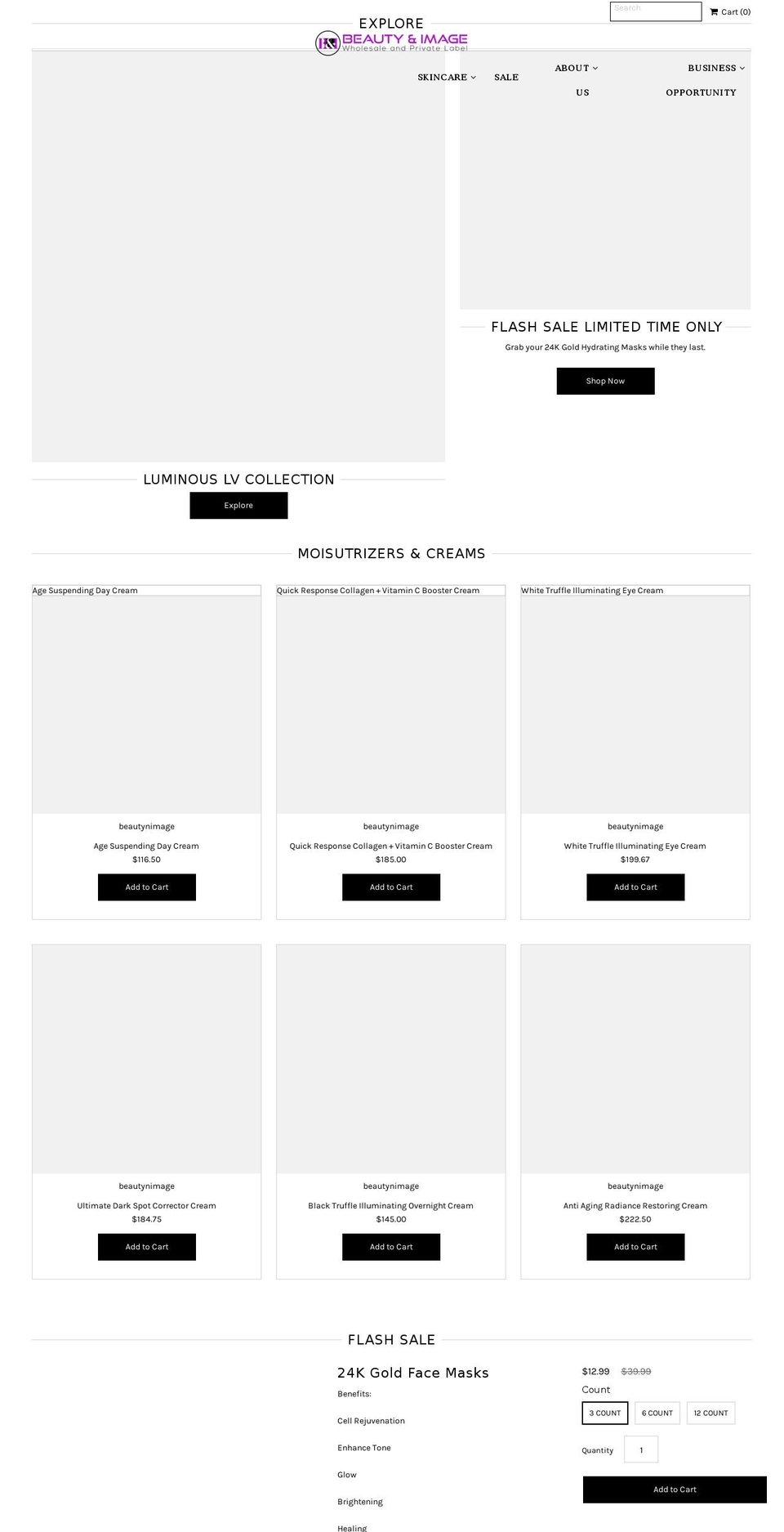 beautynimage.com — Shopify storefront screenshot