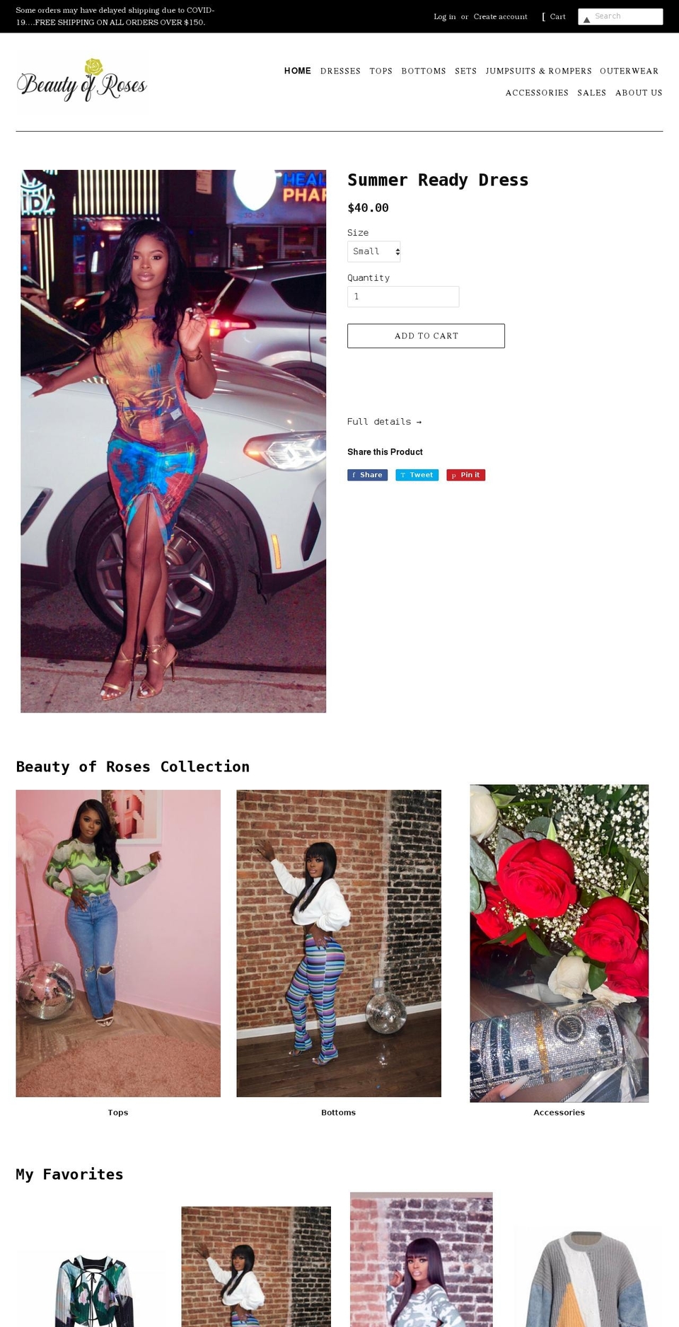 beautyofrosess.com shopify website screenshot