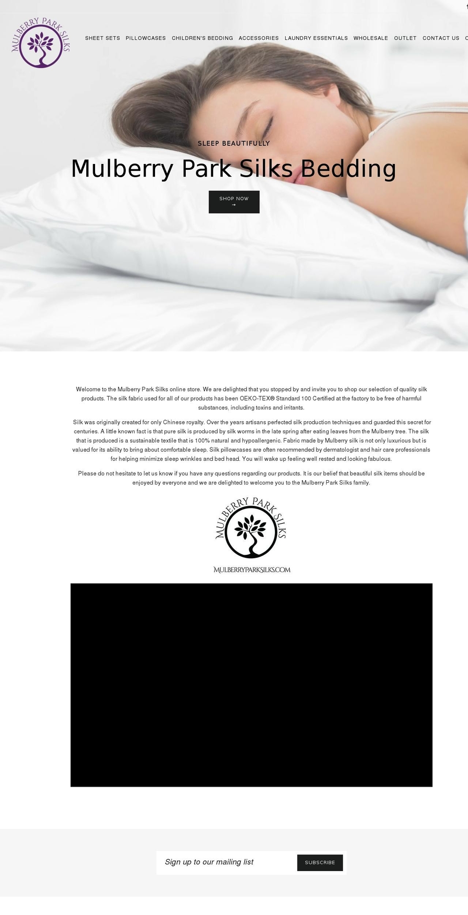 beautyofsilk.com — Shopify storefront screenshot