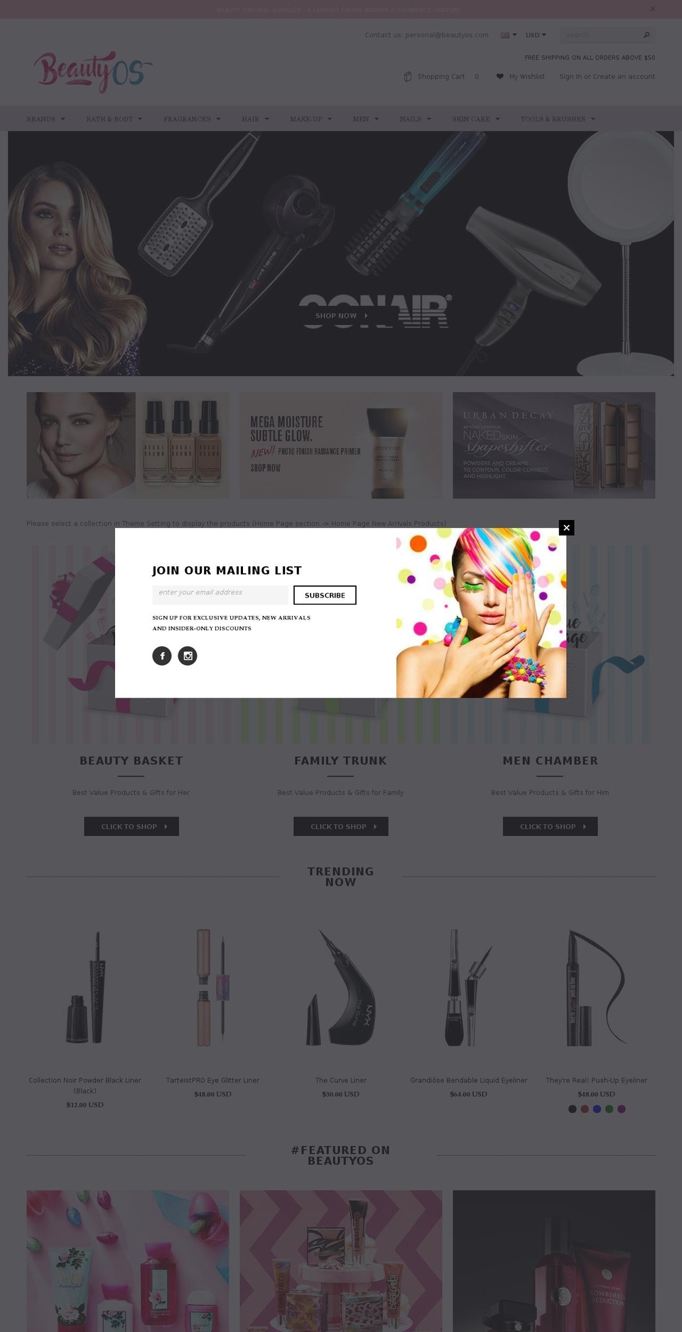 beautyos.com — Shopify storefront screenshot