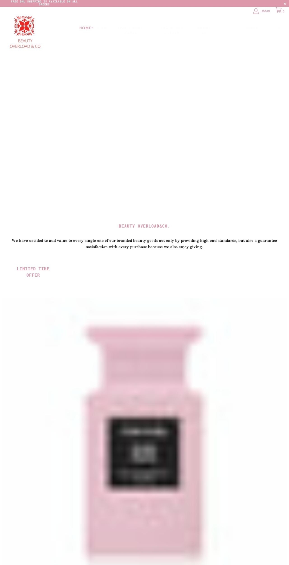 beautyoverloadco.com shopify website screenshot