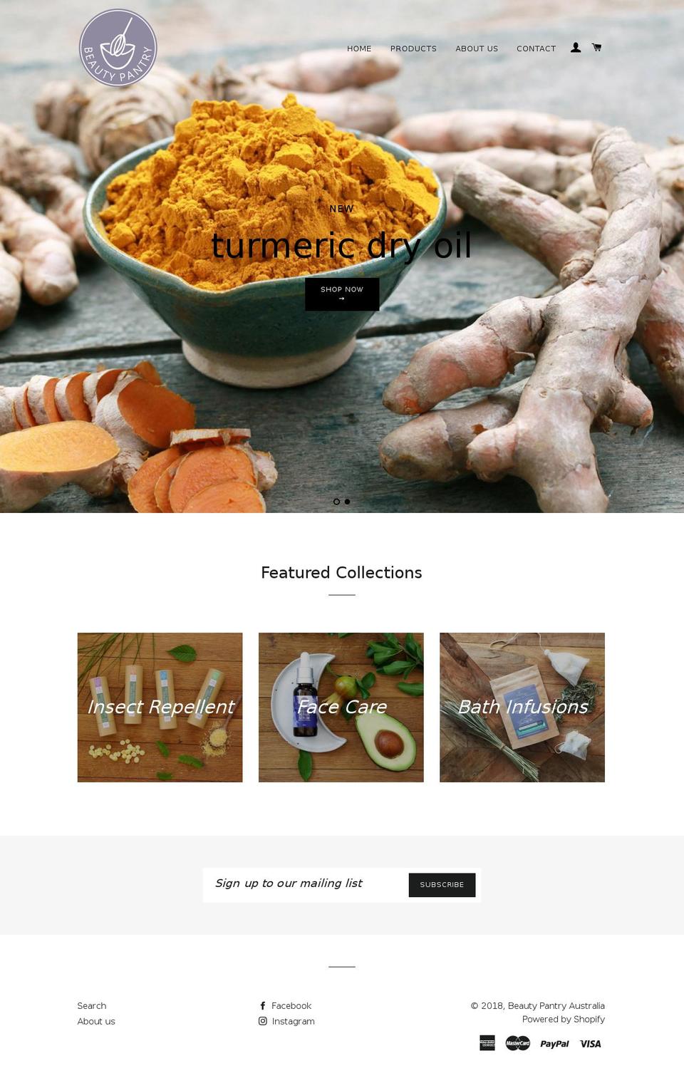 beautypantry.com.au shopify website screenshot