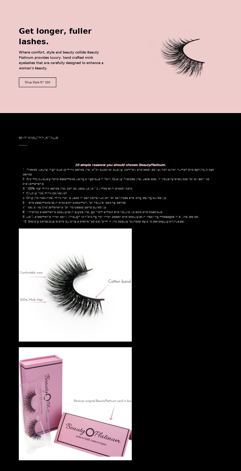 beautyplatinum.com shopify website screenshot