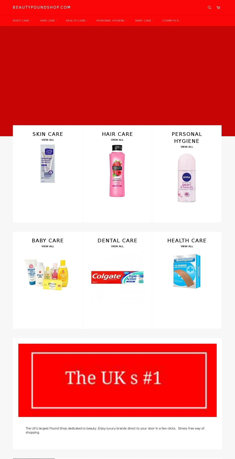 beautypoundshop.com — Shopify storefront screenshot