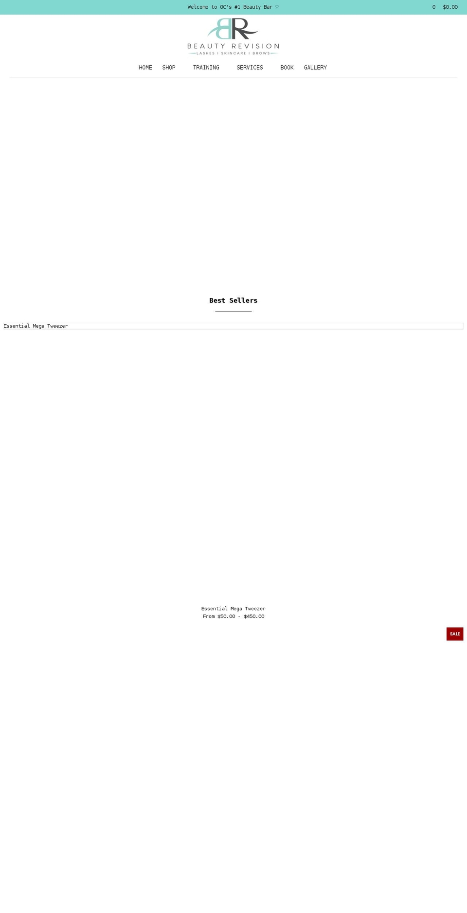beautyrevisionoc.com shopify website screenshot