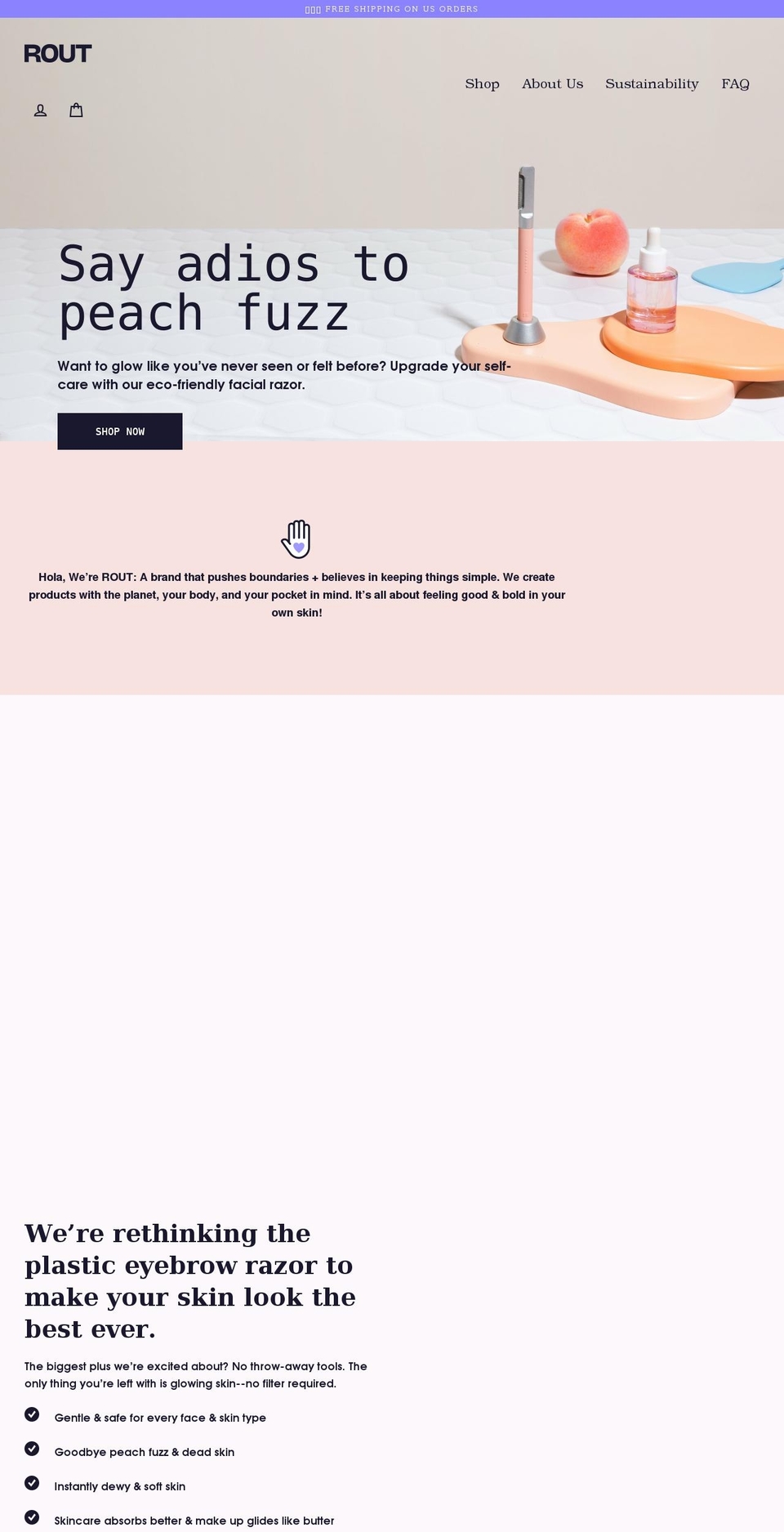 beautyrout.com shopify website screenshot