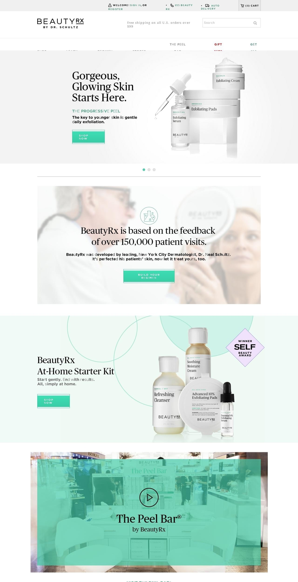 Beauty RX [Product and Header+Dr new page] Shopify theme site example beautyrx.com