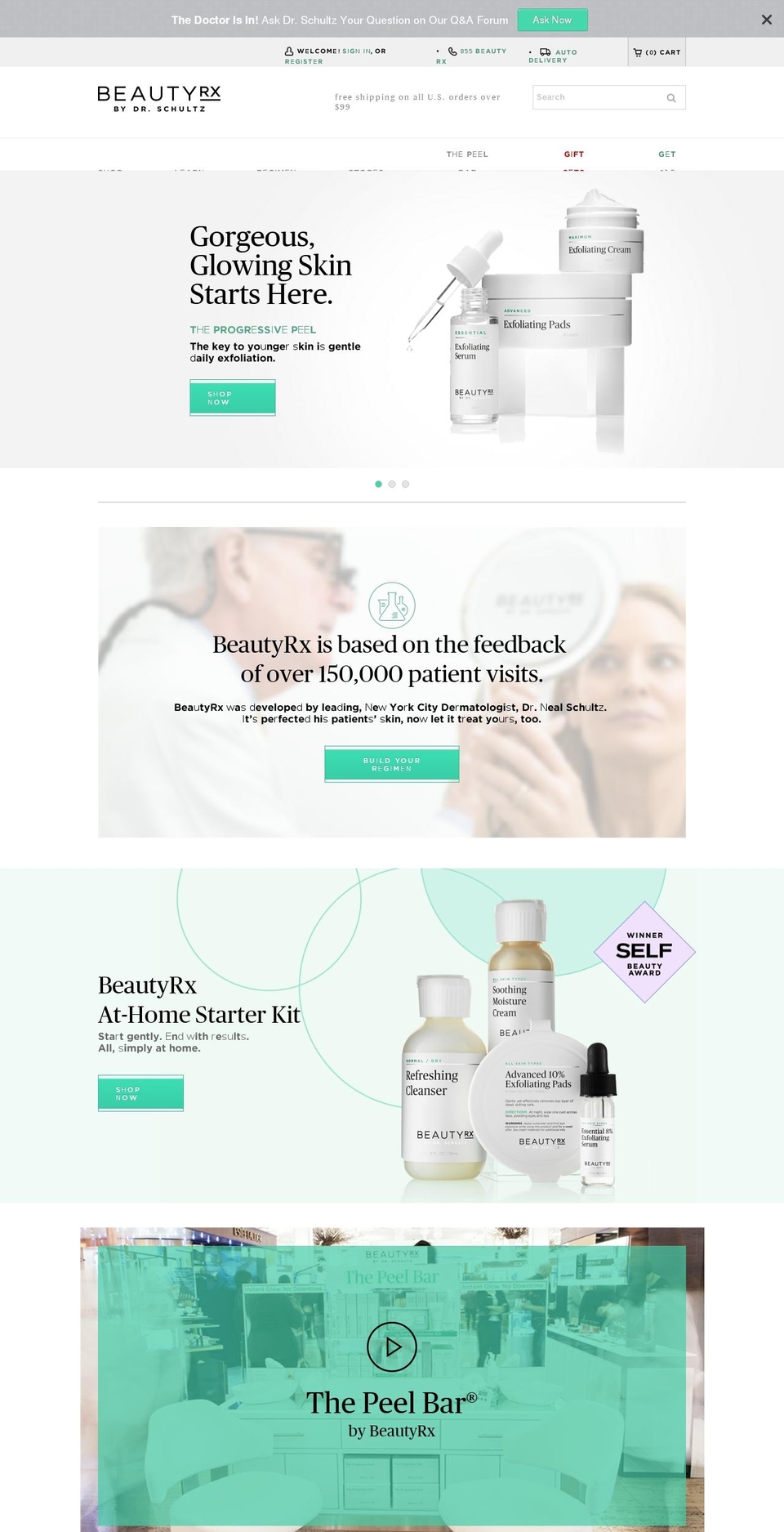 Beauty RX [Product and Header+Dr new page] Shopify theme site example beautyrxonline.com