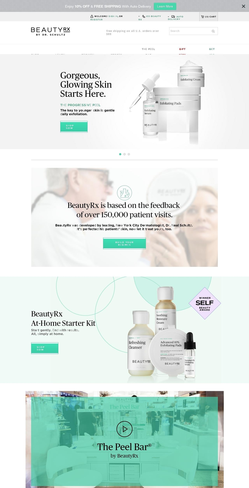 Beauty RX [Product and Header+Dr new page] Shopify theme site example beautyrxskincare.com