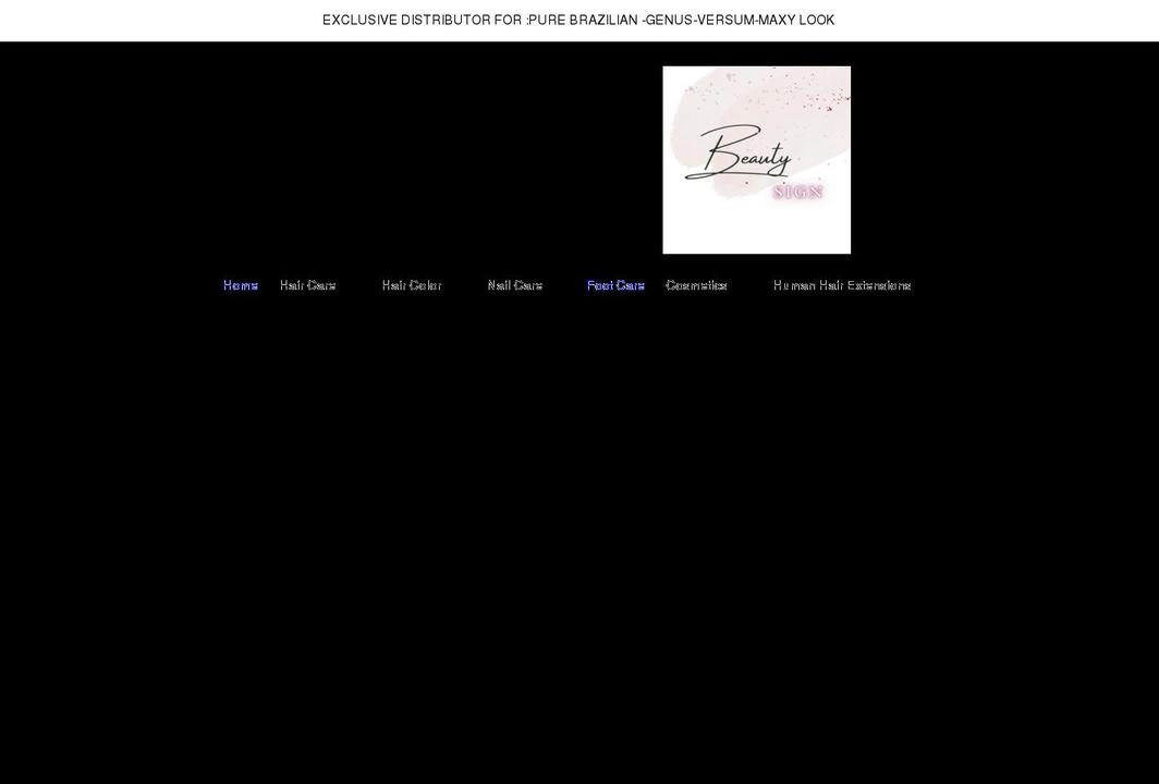 beautysignla.com shopify website screenshot
