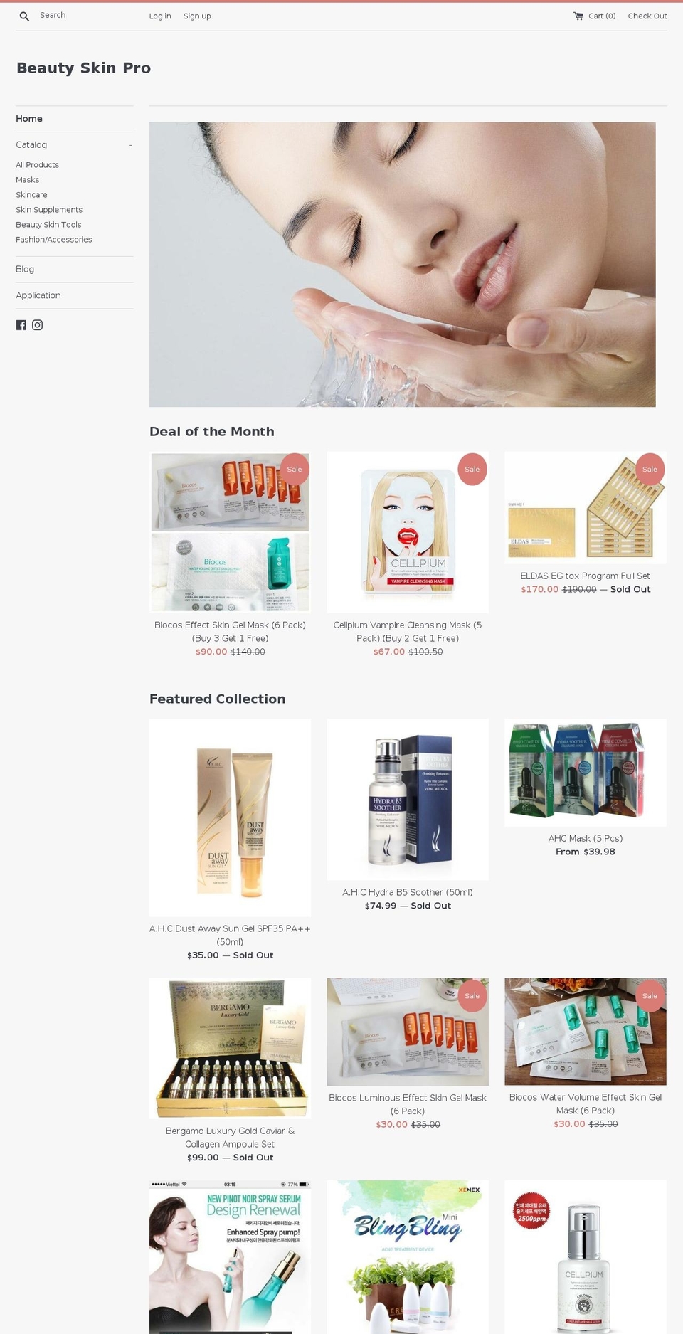 beautyskinpro.com shopify website screenshot