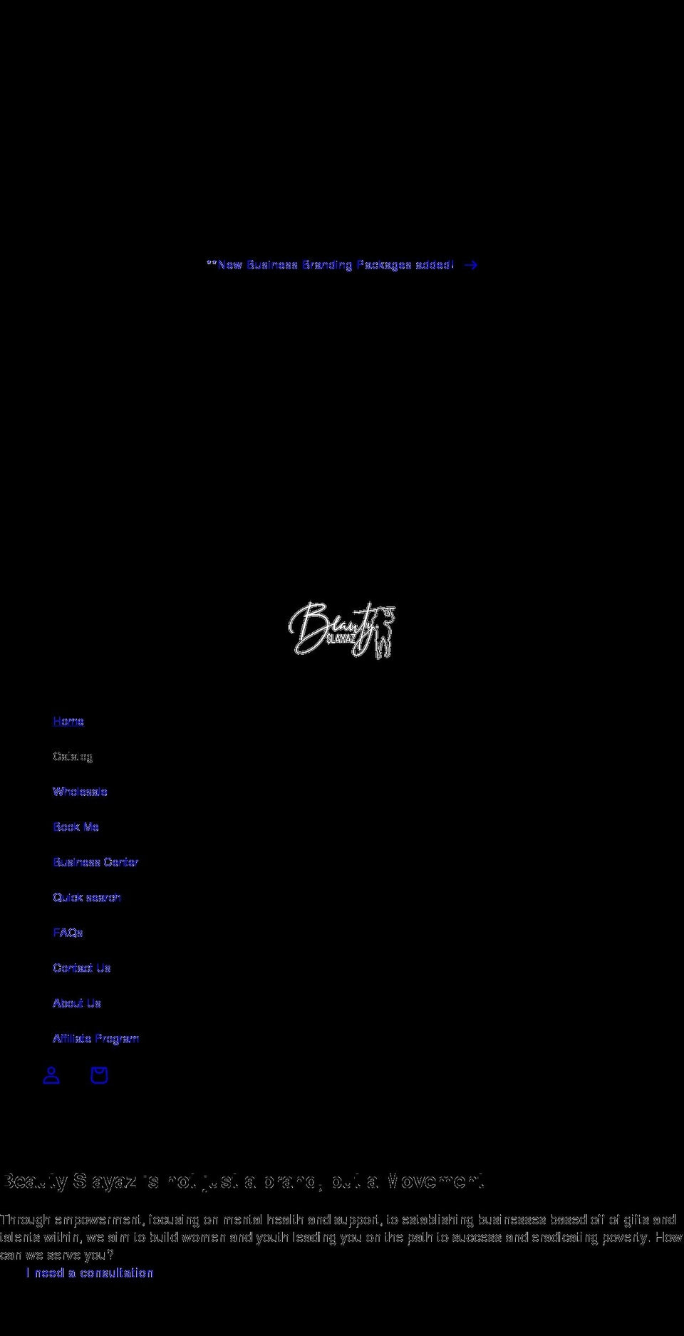 beautyslayaz.com shopify website screenshot