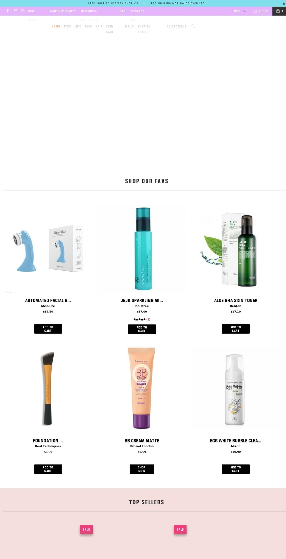 beautysphere.co shopify website screenshot