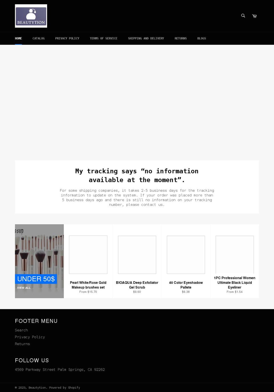 beautytion.myshopify.com shopify website screenshot