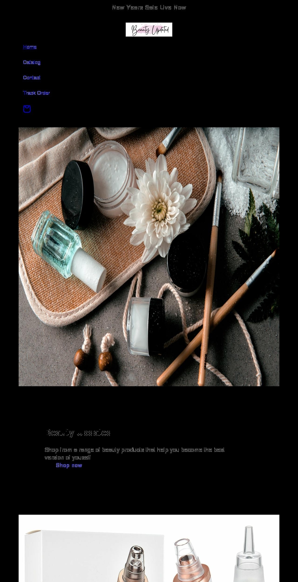 beautyupdated.com shopify website screenshot