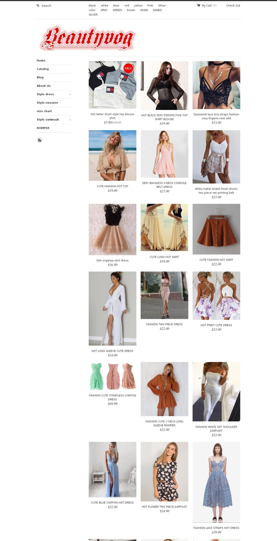 beautyvog.com shopify website screenshot