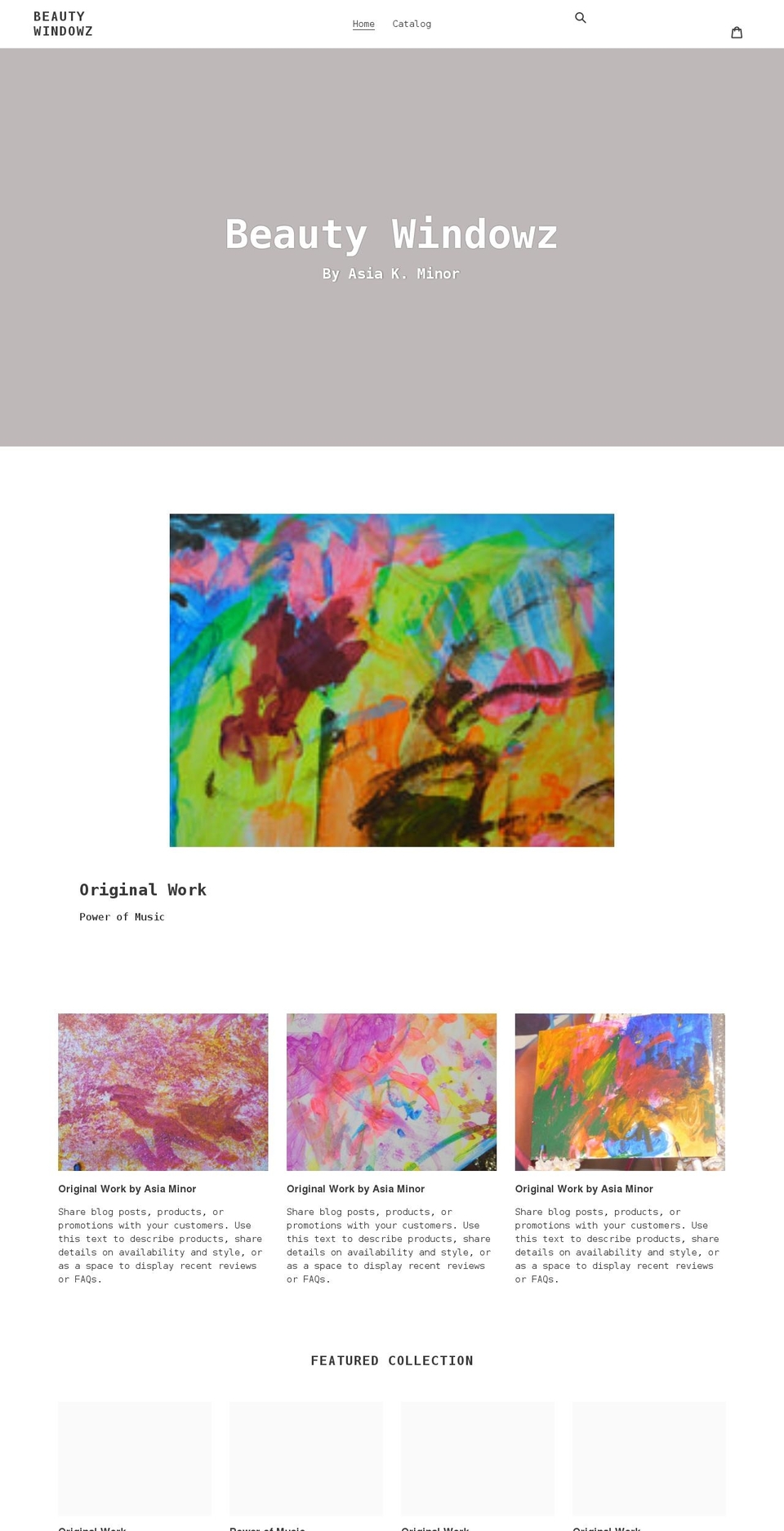 beautywindowz.com shopify website screenshot