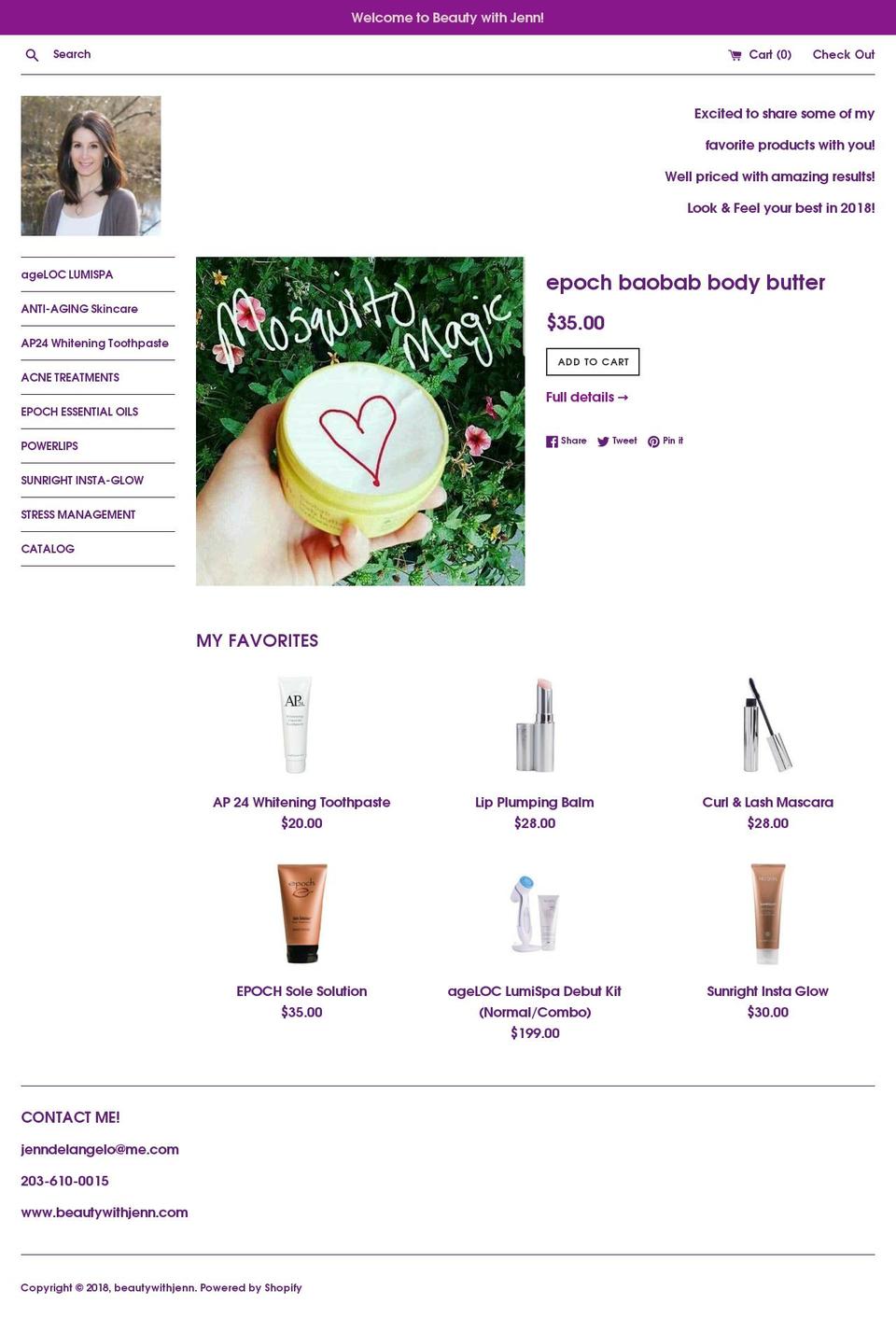 beautywithjenn.com shopify website screenshot