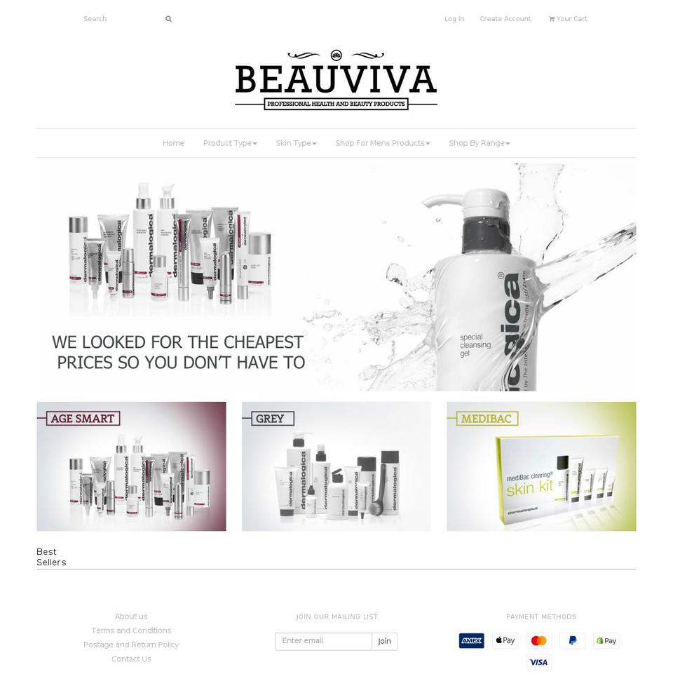 beauviva.com — Shopify storefront screenshot