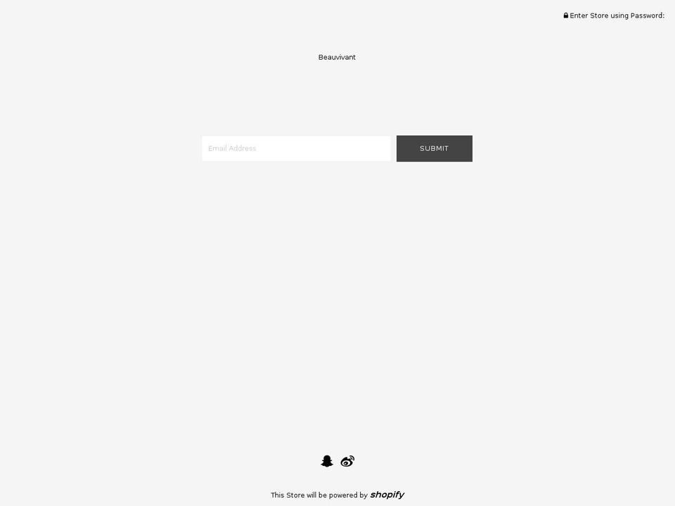 beauvivant.com shopify website screenshot