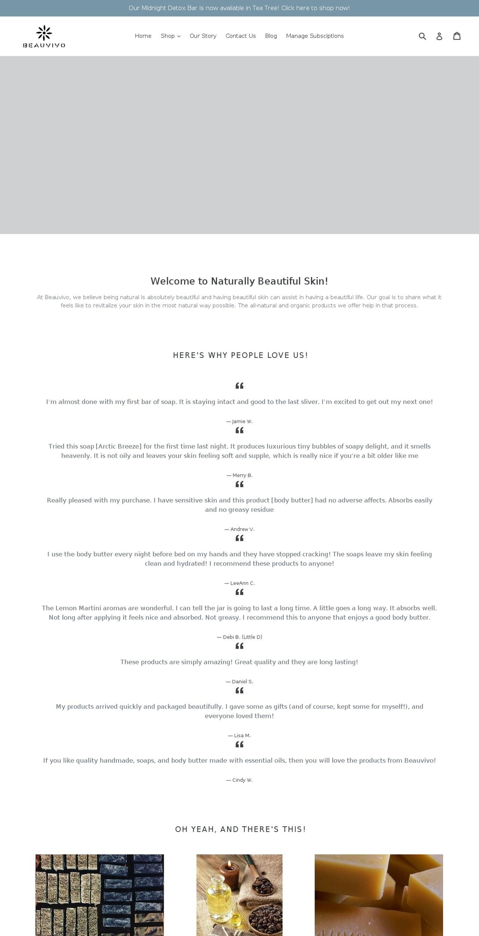 beauvivo.com shopify website screenshot