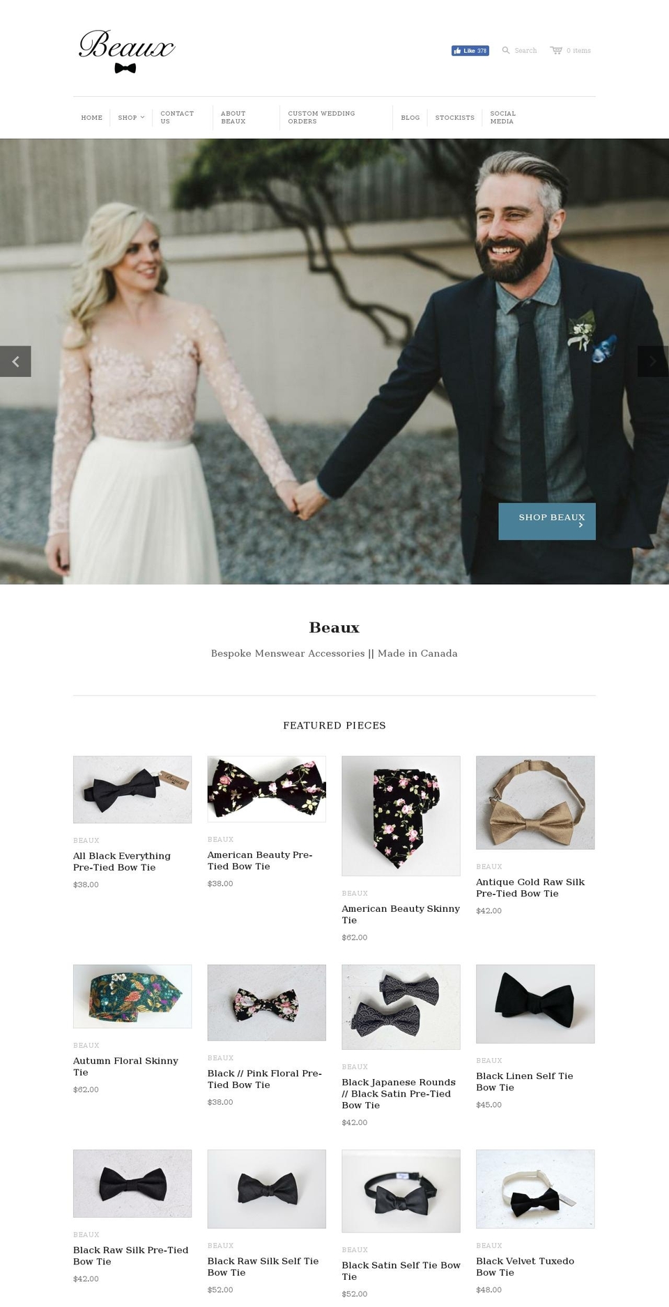 beauxtiestyle.com — Shopify storefront screenshot