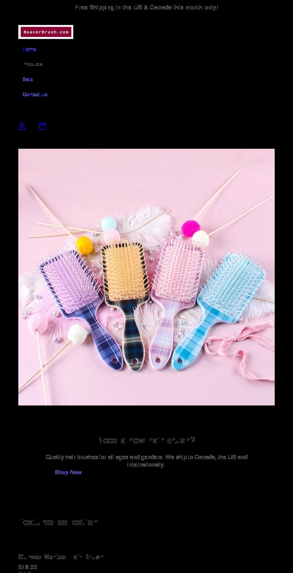 beaverbrush.com shopify website screenshot