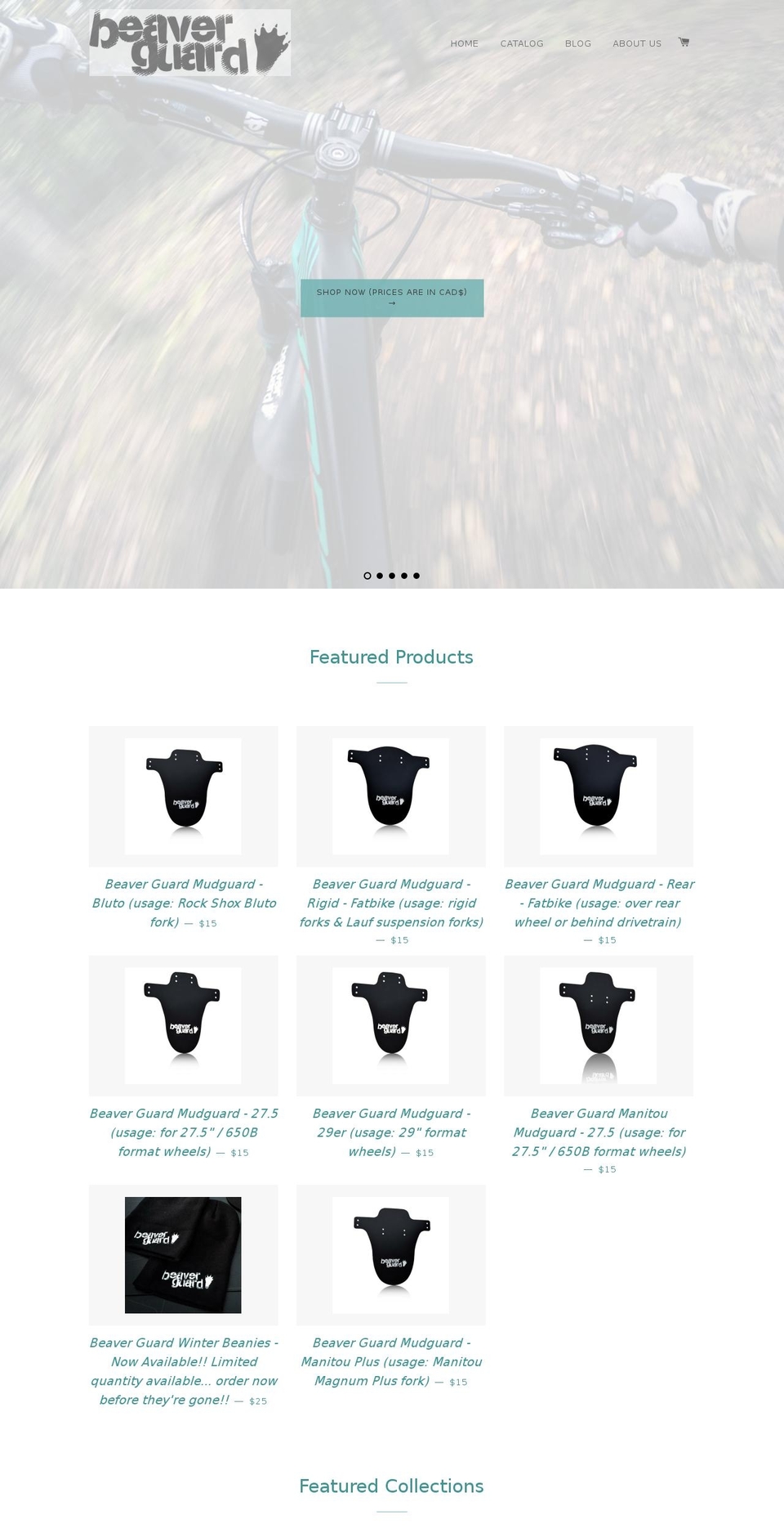 beaverguardfatbike.com shopify website screenshot