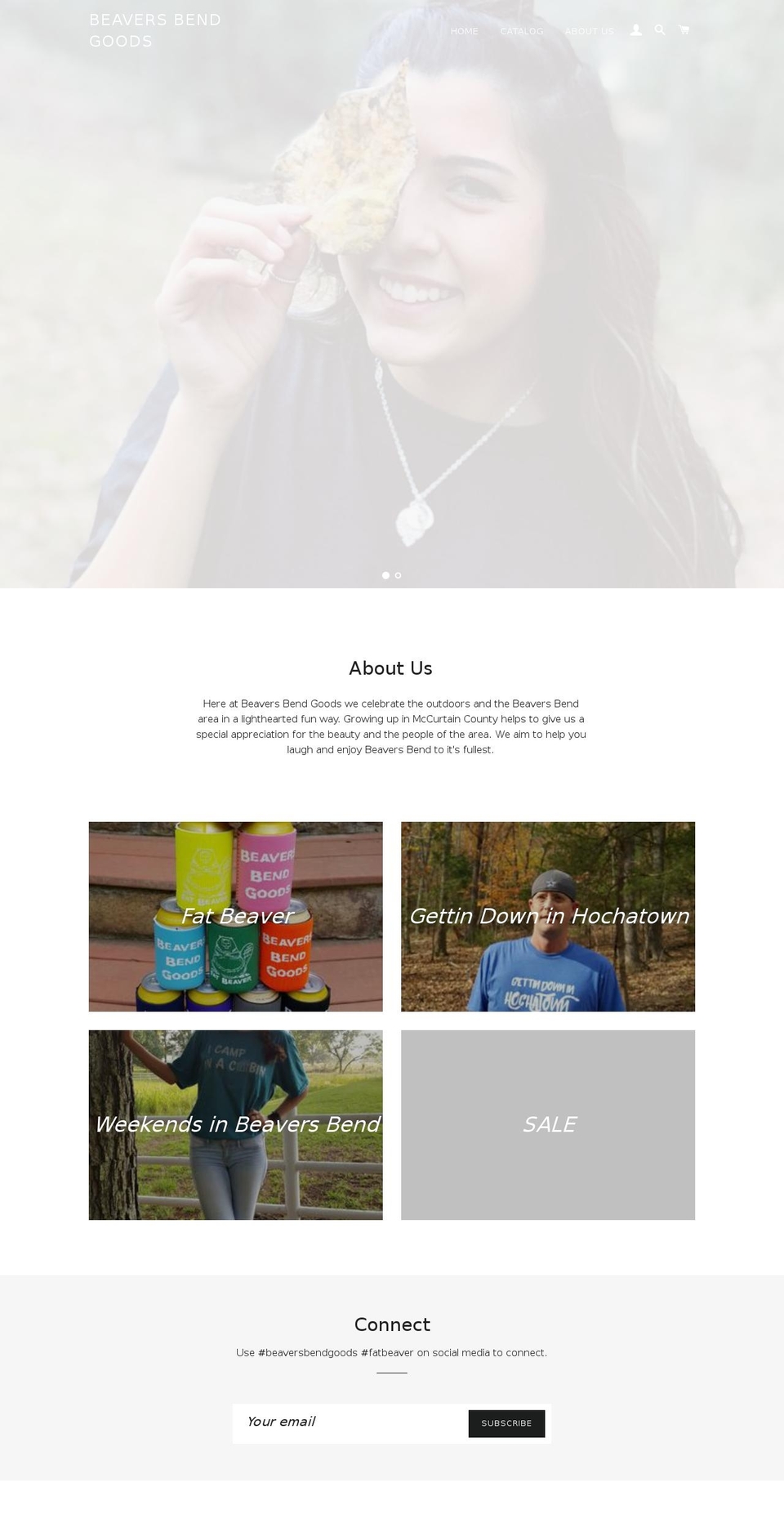 beaversbendgoods.com — Shopify storefront screenshot