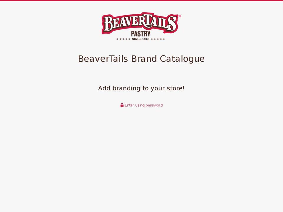 beavertailscatalogue.com — Shopify storefront screenshot