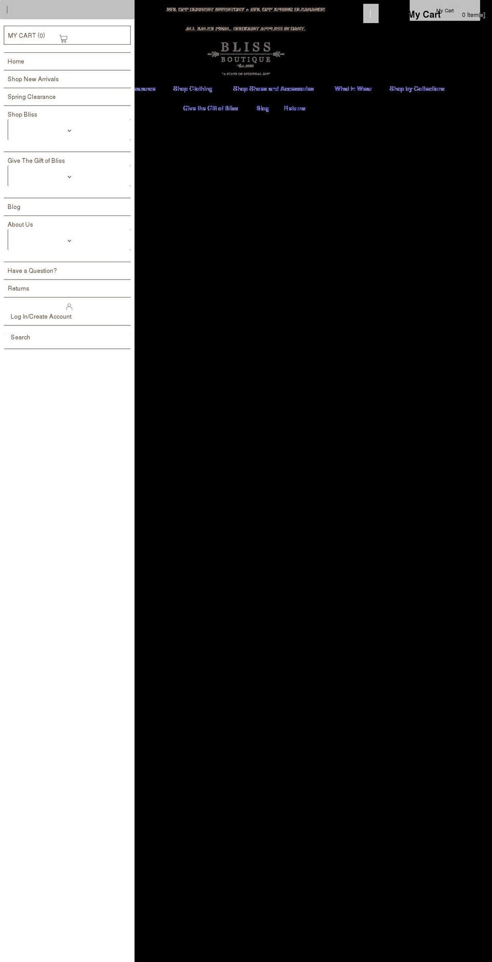 bebeautifulinbliss.com shopify website screenshot