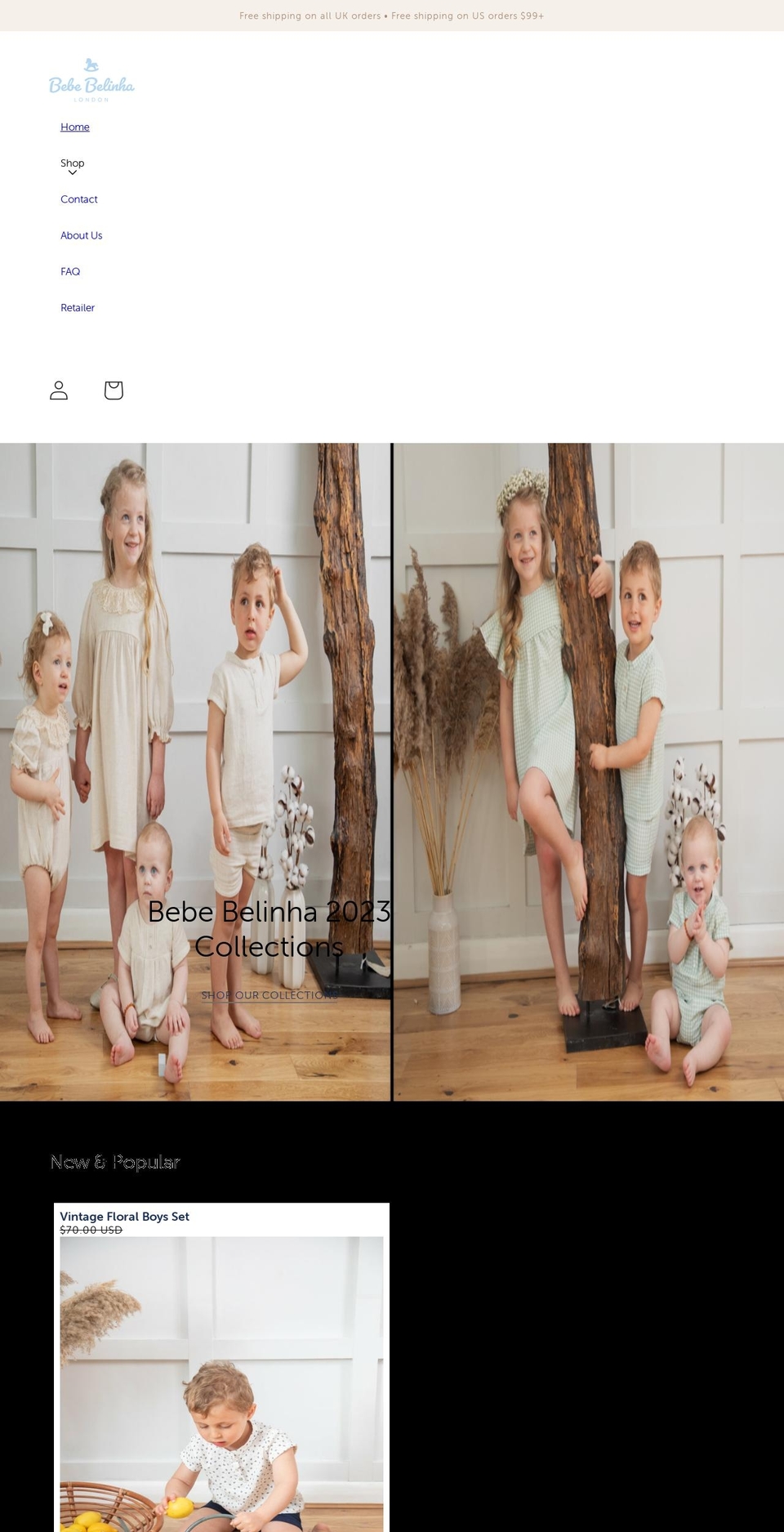 bebebelinha.com shopify website screenshot