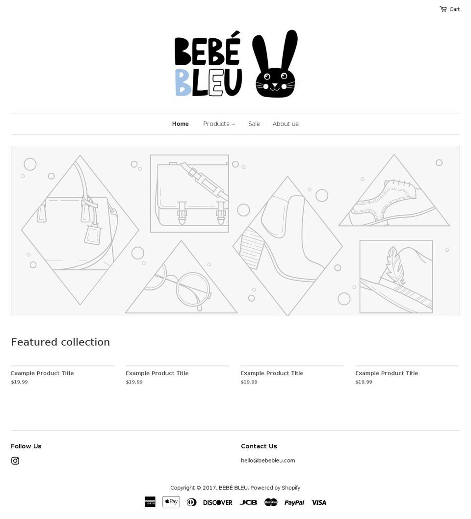 bebebleu.com shopify website screenshot