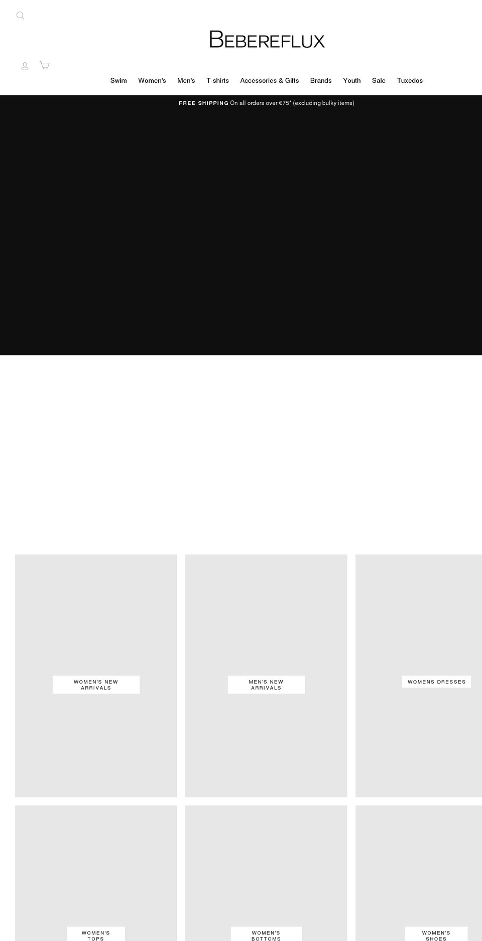 bebereflux.com shopify website screenshot