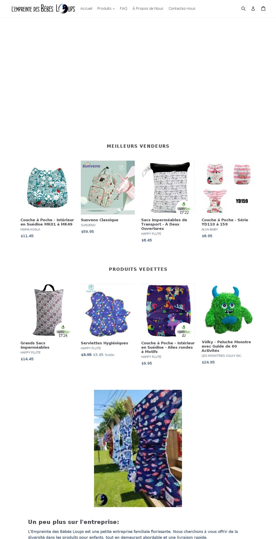 bebesloups.com — Shopify storefront screenshot