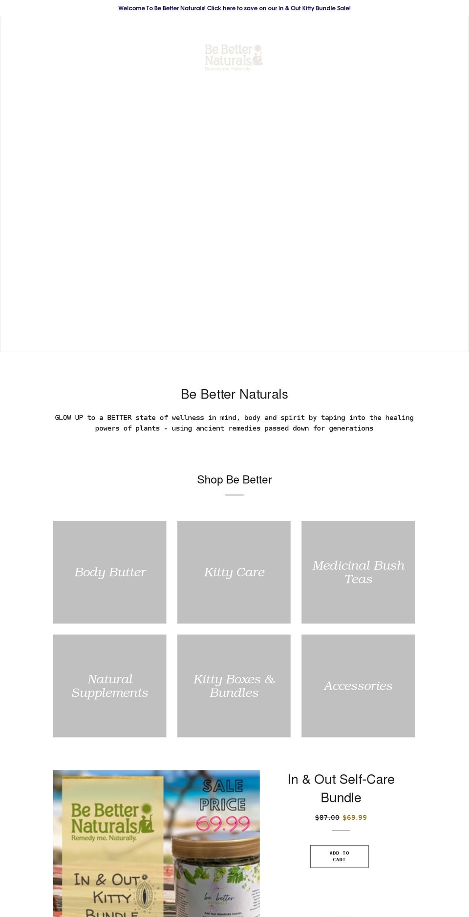 bebetternaturals.com shopify website screenshot